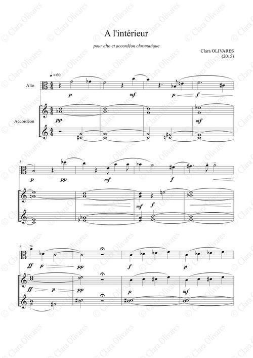 Primera página de la composición