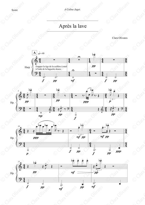 Primera página de la composición