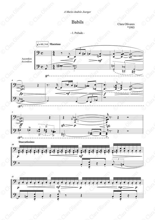 Primera página de la composición