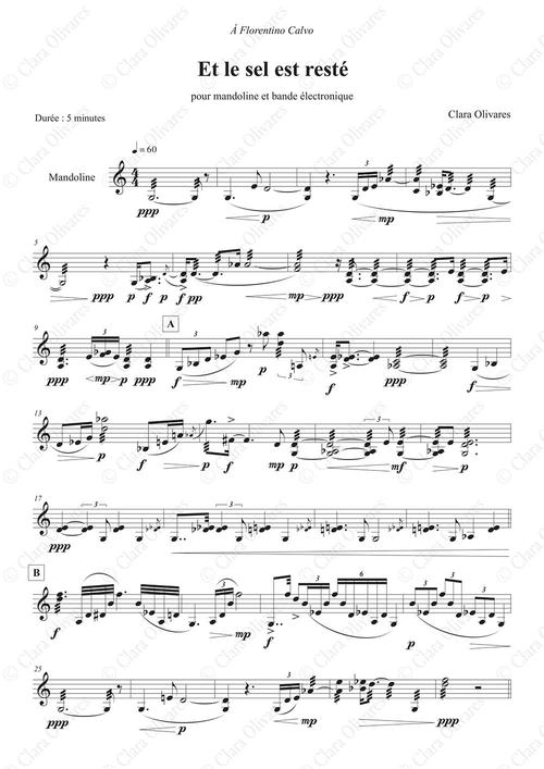 Primera página de la composición
