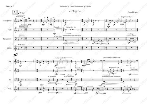Primera página de la composición