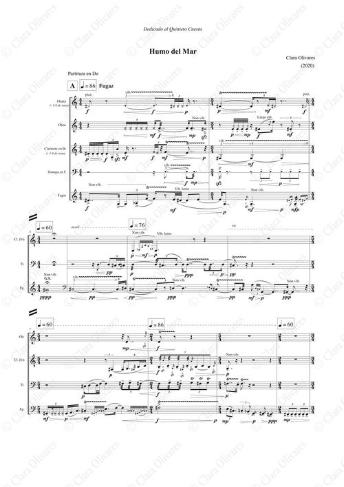 Primera página de la composición