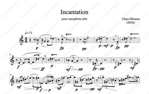 Primera página de la composición