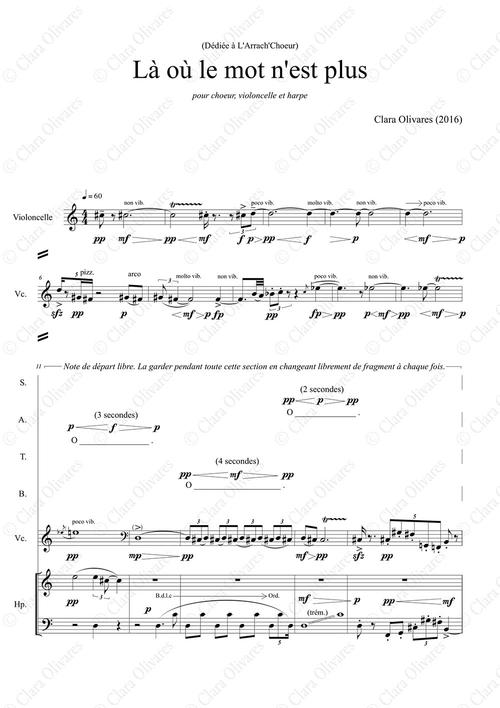 Primera página de la composición