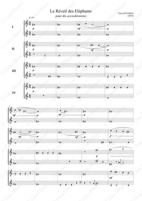 Primera página de la composición