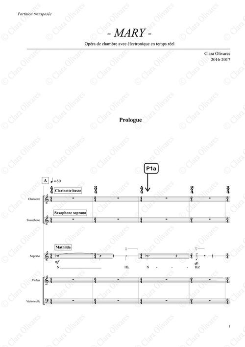 Primera página de la composición