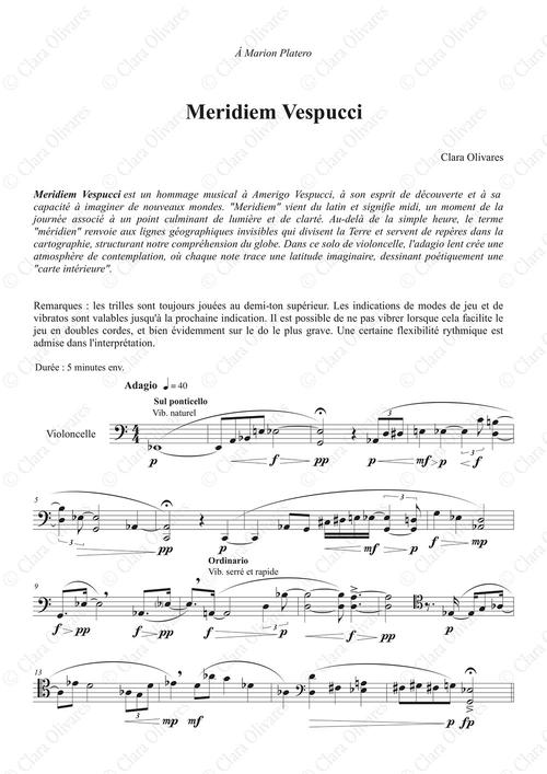 Primera página de la composición