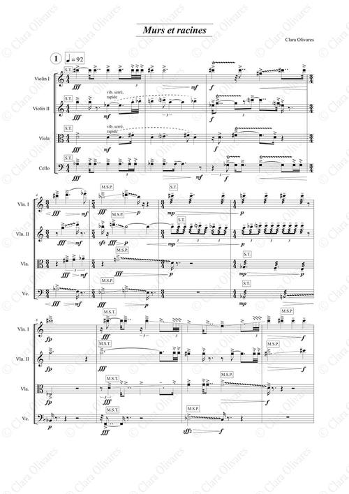 Primera página de la composición