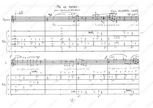 Primera página de la composición
