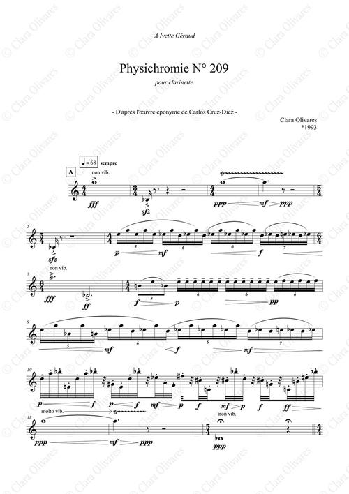 Primera página de la composición