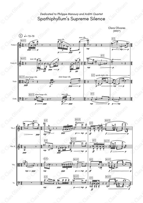 Primera página de la composición