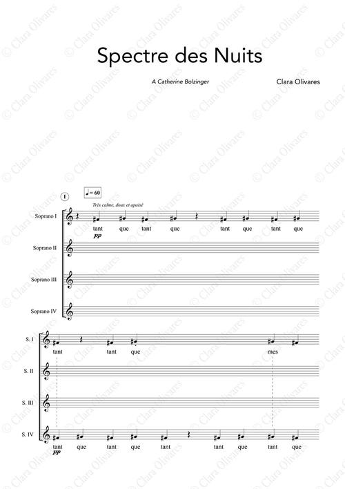 Primera página de la composición