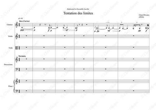 Primera página de la composición