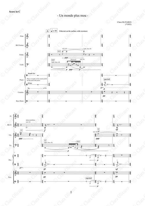 Primera página de la composición