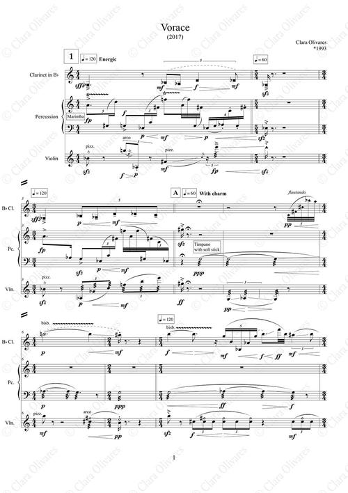 Primera página de la composición