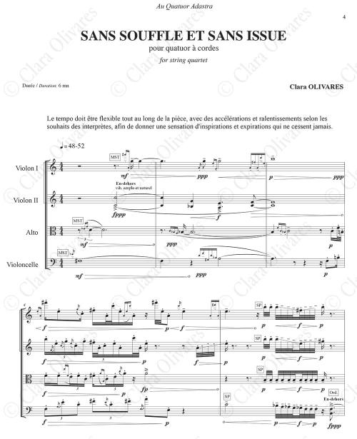 First page of the composition